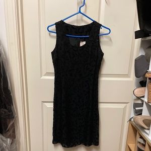 Black sheath dress